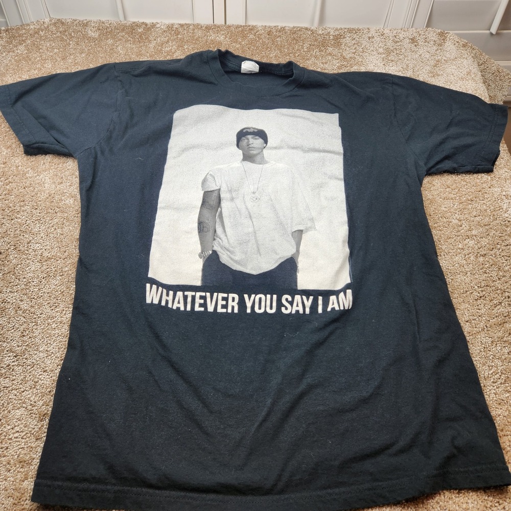 Eminem Whatever You Say I Am Graphic T-Shirt Black Bay Island Sportswear 2X Mens